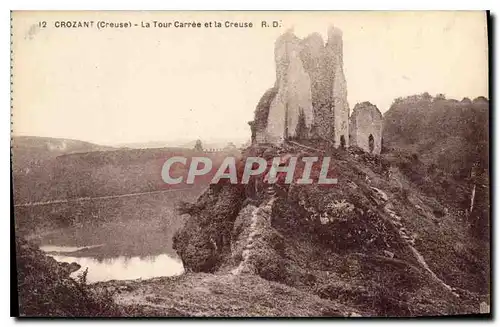 Ansichtskarte AK Crozant Creuse La Tour Carree et la Creause