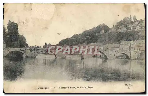 Ansichtskarte AK Dordogne Terrasson le vieux Pont