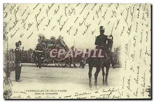 REPRO Funerailles de Felix Faure Char de Couronnes