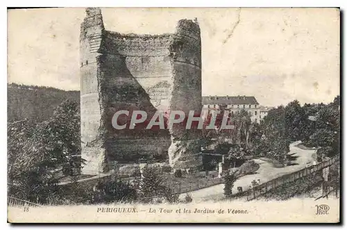 Cartes postales Perigueux La Tour et les Jardins de Vesone
