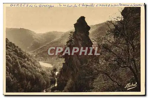 Ansichtskarte AK Gorges de la Dordogne Le Rocher de l'Aiguille a Mauzenac Commune de Souraac