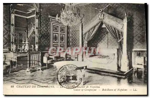 Cartes postales Chateau de Compiegne la Chambre a coucher de Napoleon