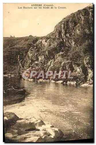 Ansichtskarte AK Anzeme Creuse Les Rochers sur les bords de la Creuse