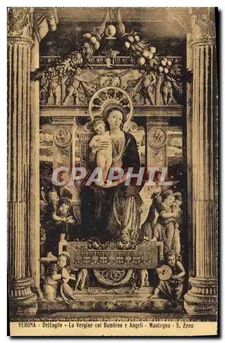 Cartes postales Verona Dettaglio La Vergine col Bambino e Angeli Mantegna S Zeno