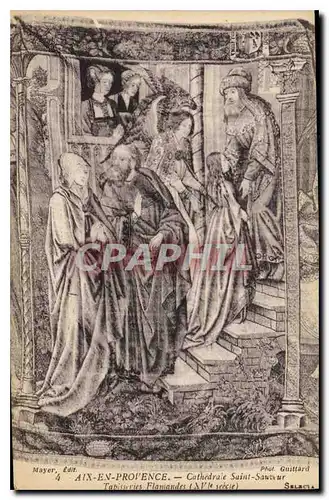 Cartes postales Aix en Provence Cathedrale Saint Sauvenur Tapisseries Flamandes XVI siecle