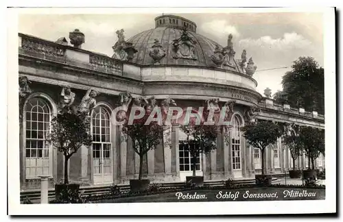 Cartes postales Potsdam Schlob Sanssouci Mittelbau