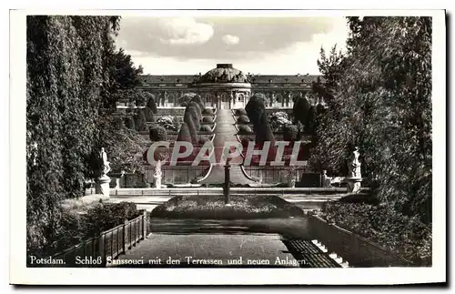 Ansichtskarte AK Potsdam Schlob Sanssouci mit den Terrassen und neueu Anlagen