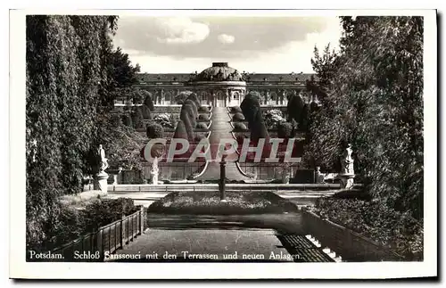 Cartes postales Potsdam Schlob Sanssouci mit den Terrassen und neueu Anlagen