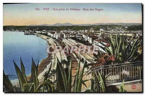 Cartes postales Nice Vue prise du Chateau Baie des Anges