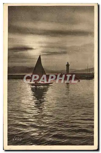 Cartes postales La Douce France Cote d'Azur Cannes Alpes Maritimes Coucher de Soleil