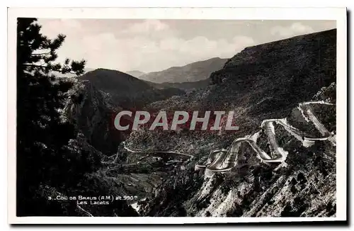 Cartes postales Col de Braus A M Les Lacets