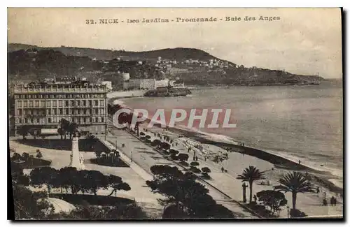 Ansichtskarte AK Nice Les Jardins Promenade Baie des Anges