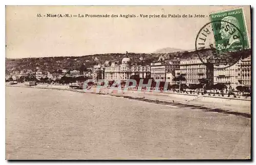 Ansichtskarte AK Nice A M La Promenade des Anglais Vue prise du Palais de la Jetee