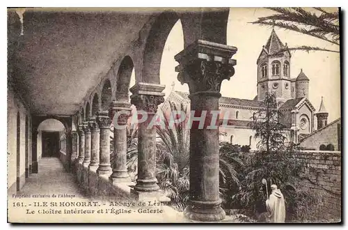 Ansichtskarte AK Ile St Honorat Abbaye de Lerins Le Cloitre interieur et l'Eglise Galerie