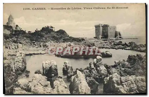 Cartes postales Cannes Monastere de Lerins Vieux Chateau Ile St Honorat