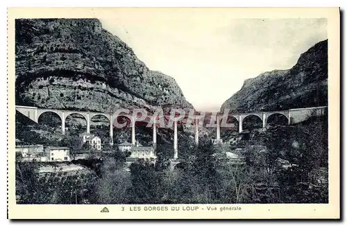 Ansichtskarte AK Les Gorges du Loup vue generale