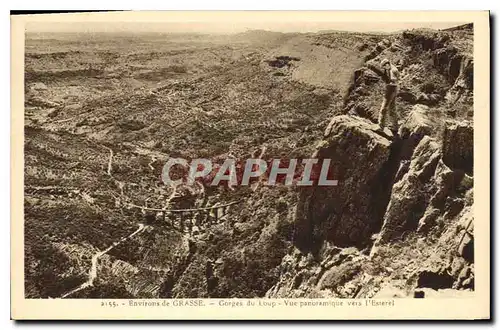 Ansichtskarte AK Environs de Grasse Gorges du Loup vue panoramique vers l'Esterel