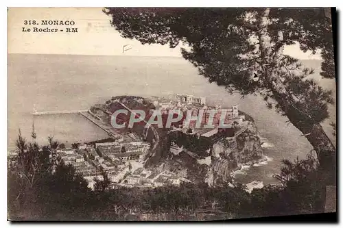 Cartes postales Monaco Le Rocher