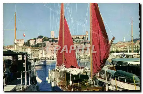 Cartes postales La Cote d'Azur Cannes A M Le Port et le Suquet Bateaux