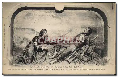 Cartes postales Mars la Tour Bas Relief du Maitre Autel de l'Eglise