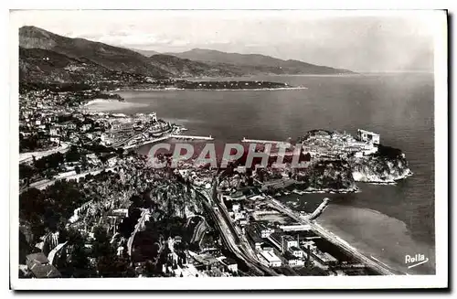 Ansichtskarte AK Vue generale de la Principaute de Monaco du Cap Martin et de la cote italienne