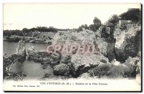 Cartes postales Cap d'Antibes A M Rochers de la Ville Eilenroc