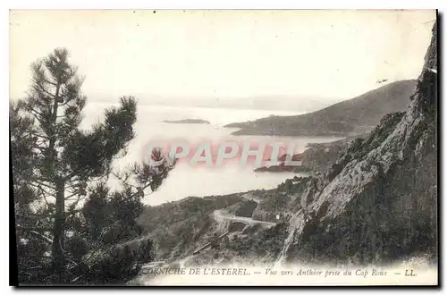 Ansichtskarte AK Corniche de l'Esterel vue vers Antheor prise du Cap Roux