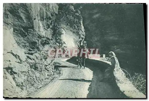 Ansichtskarte AK Route des Alpes Gorges superieures du Cians Cheval Folklore