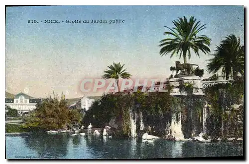 Cartes postales Nice Grotte du Jardin public