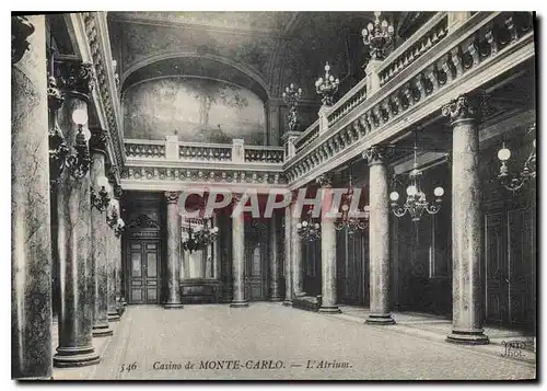 Cartes postales Casino de Monte Carlo L'Atrium