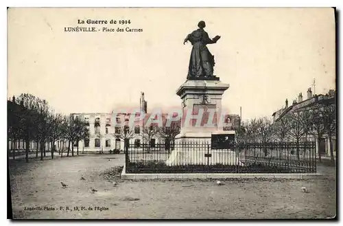 Cartes postales Luneville Place des Carmes