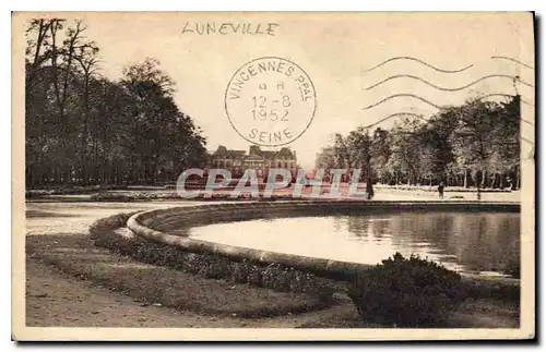 Cartes postales Luneville Les Bosquets et le Bassin