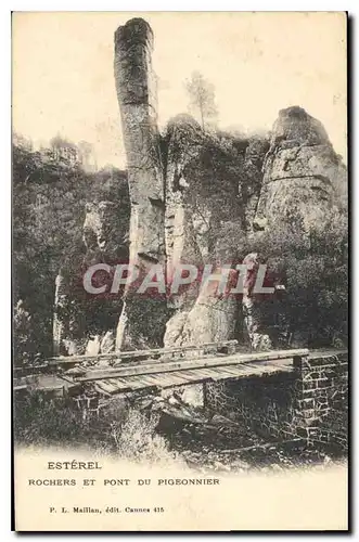 Cartes postales Esterel Rochers et Pont du Pigeonnier