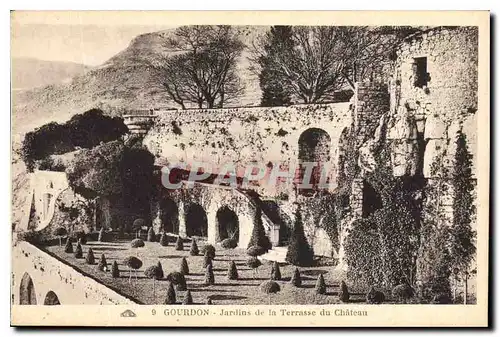 Cartes postales Gourdon Jardins de la Terrasse du Chateau