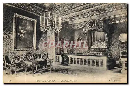 Cartes postales Palais du Monaco Chambre d'York