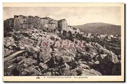 Cartes postales Tourette sur Loup Vue generale