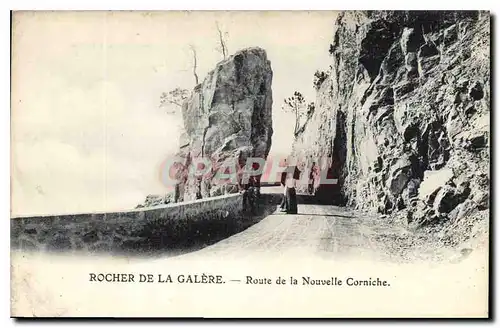 Cartes postales Rocher de la Galere Route de la Nouvelle Corniche