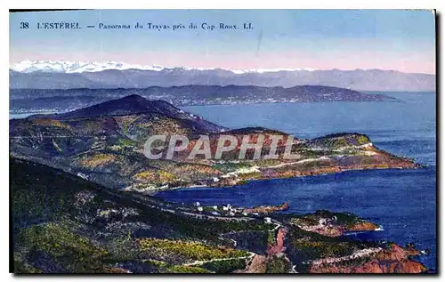 Cartes postales L'Esterel Panorama du Trayas pris du Cap Roux