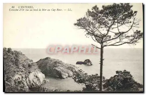 Cartes postales L'Esterel Corniche d'Or vue au bord de Mer au Cap Roux