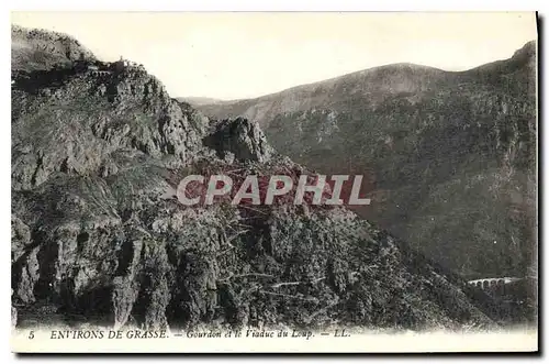 Ansichtskarte AK Environs de Grasse Gourdon et le Viaduc du Loup