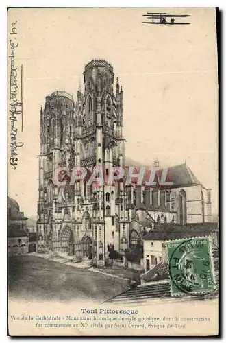 Cartes postales Toul Pittoresque Vue de la Cathedrale Monument historique de style gothique