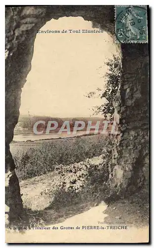 Ansichtskarte AK Environs de Toul Illustres Vue prise a l'interieur des Grottes de Pierre la Treiche