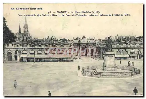 Cartes postales Nancy La Place Stanislas 1755