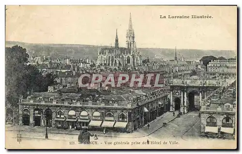 Cartes postales Nancy Vue generale prise de l'Hotel de Ville