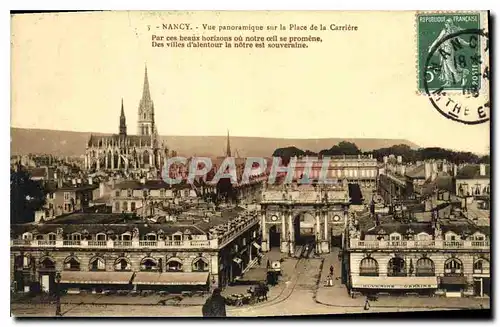 Ansichtskarte AK Nancy Vue panoramique sur la Place de la Carriere