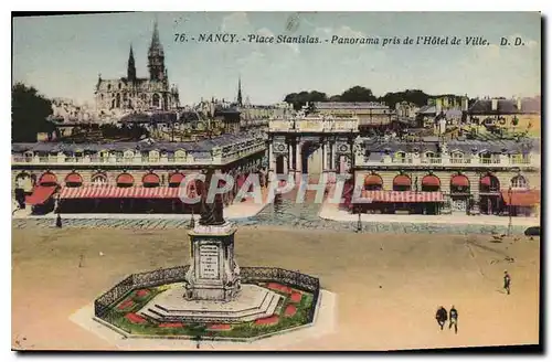 Ansichtskarte AK Nancy Place Stanislas Panorama pris de l'Hotel de Ville