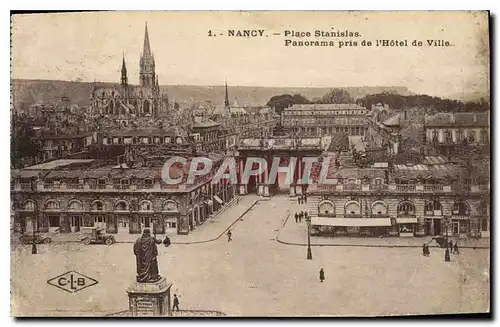 Ansichtskarte AK Nancy Place Stanislas Panorama pris de l'Hotel de Ville