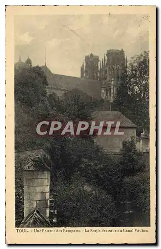 Cartes postales Toul Une Poterne des Remparts La Sortie des eaux du Canal Vauban