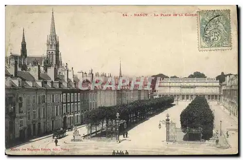 Cartes postales Nancy La Place de la Carriere