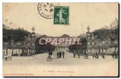 Cartes postales Nancy Place de la Carriere